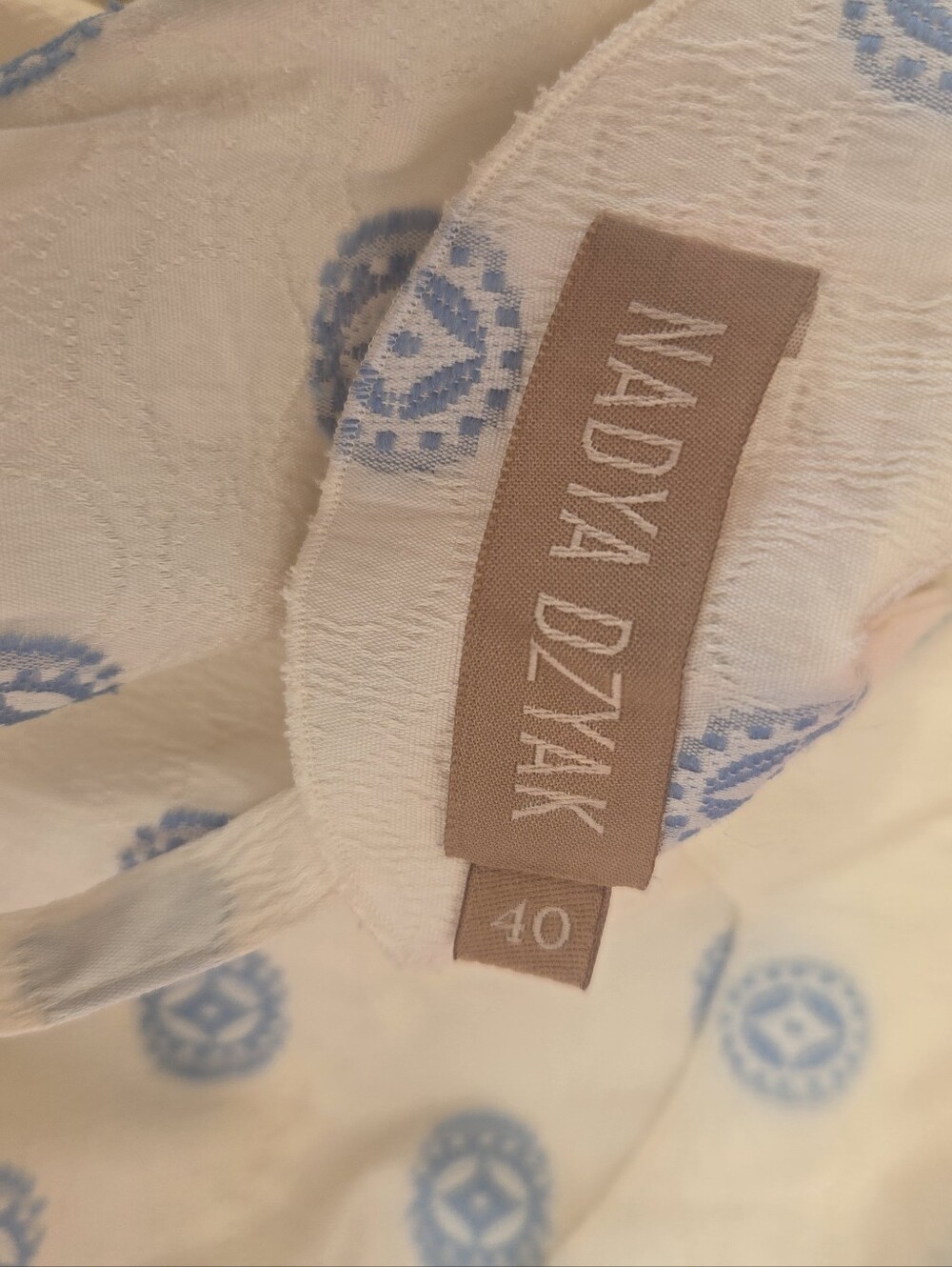 Nwot Nadya Dzyak Ukraine Runway Silk Taffeta Polka Dot Abstract Zimmerman Dress - Picture 8 of 11